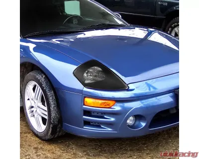 Spec-D Factory Style Crystal Headlights (Matte Black Housing/Clear Lens) Mitsubishi Eclipse 2000-2005 - LH-ELP00JM-ABM