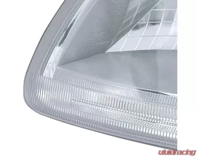 Spec-D Factory Style Crystal Headlights (Chrome Housing/Clear Lens) Ford Expedition | F-150 1997-2004 - LH-F15097-ABM