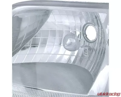 Spec-D Factory Style Crystal Headlights (Chrome Housing/Clear Lens) Ford Expedition | F-150 1997-2004 - LH-F15097-ABM