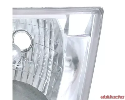 Spec-D Factory Style Crystal Headlights (Chrome Housing/Clear Lens) Ford Expedition | F-150 1997-2004 - LH-F15097-ABM