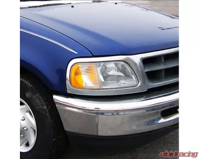 Spec-D Factory Style Crystal Headlights (Chrome Housing/Clear Lens) Ford Expedition | F-150 1997-2004 - LH-F15097-ABM