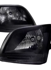 Spec-D Factory Style Crystal Headlights (Matte Black Housing/Clear Lens) Ford Expedition | F-150 1997-2004                                     - LH-F15097JM-ABM - Image 10