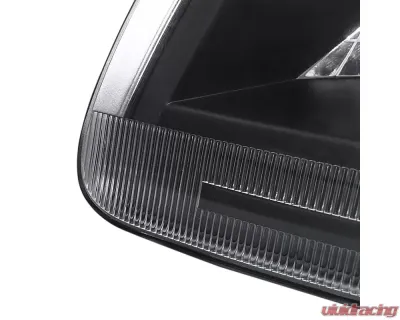 Spec-D Factory Style Crystal Headlights (Matte Black Housing/Clear Lens) Ford Expedition | F-150 1997-2004 - LH-F15097JM-ABM
