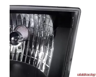 Spec-D Factory Style Crystal Headlights (Matte Black Housing/Clear Lens) Ford Expedition | F-150 1997-2004 - LH-F15097JM-ABM