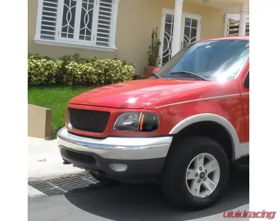 Spec-D Factory Style Crystal Headlights (Matte Black Housing/Clear Lens) Ford Expedition | F-150 1997-2004 - LH-F15097JM-ABM