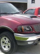 Spec-D Factory Style Crystal Headlights (Matte Black Housing/Clear Lens) Ford Expedition | F-150 1997-2004                                     - LH-F15097JM-ABM - Image 9