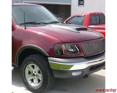 Spec-D Factory Style Crystal Headlights (Matte Black Housing/Clear Lens) Ford Expedition | F-150 1997-2004 - LH-F15097JM-ABM