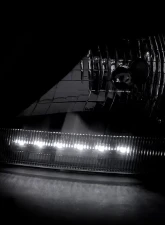 Spec-D Factory Style Headlights w/ SMD LED Light Strip (Matte Black Housing/Clear Lens) Ford Expedition | F-150 1997-2004                                     - LH-F15097JM-RS - Image 2