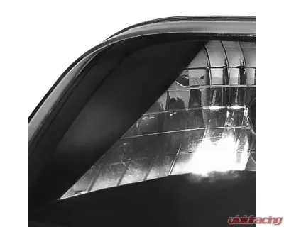 Spec-D Factory Style Headlights w/ SMD LED Light Strip (Matte Black Housing/Clear Lens) Ford Expedition | F-150 1997-2004 - LH-F15097JM-RS