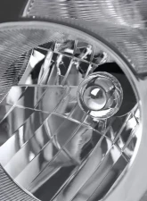 Spec-D Factory Style Headlights (Chrome Housing/Clear Lens) Infiniti G35 2003-2005                                     - LH-G35032-ABM - Image 2