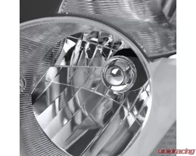 Spec-D Factory Style Headlights (Chrome Housing/Clear Lens) Infiniti G35 2003-2005 - LH-G35032-ABM