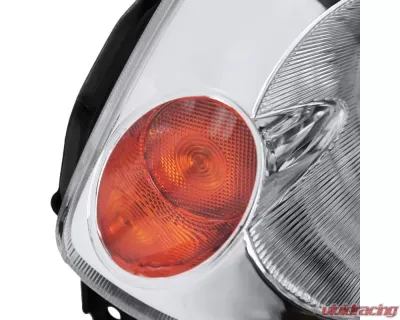 Spec-D Factory Style Headlights (Chrome Housing/Clear Lens) Infiniti G35 2003-2005 - LH-G35032-ABM