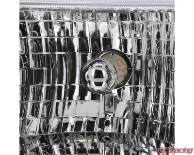 Spec-D Factory Style Headlights (Chrome Housing/Clear Lens) Jeep Grand Cherokee 1993-1998 - LH-GKEE93-RS