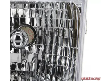 Spec-D Factory Style Headlights (Chrome Housing/Clear Lens) Jeep Grand Cherokee 1993-1998 - LH-GKEE93-RS