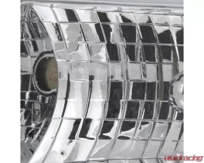 Spec-D Factory Style Headlights (Chrome Housing/Clear Lens) Jeep Grand Cherokee 1993-1998 - LH-GKEE93-RS