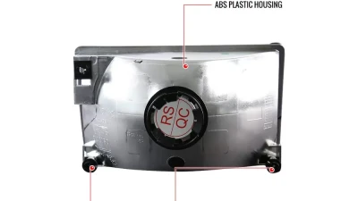 Spec-D Factory Style Headlights (Chrome Housing/Clear Lens) Jeep Grand Cherokee 1993-1998                                     - LH-GKEE93-RS - Image 7