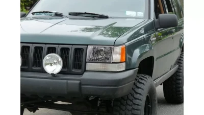 Spec-D Factory Style Headlights (Chrome Housing/Clear Lens) Jeep Grand Cherokee 1993-1998                                     - LH-GKEE93-RS - Image 10