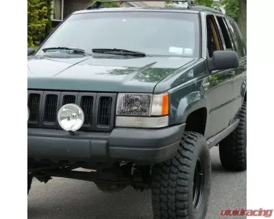 Spec-D Factory Style Headlights (Chrome Housing/Clear Lens) Jeep Grand Cherokee 1993-1998 - LH-GKEE93-RS