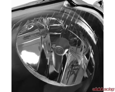 Spec-D Factory Style Headlights w/ Turn Signal Lights (Matte Black Housing/Clear Lens) Volkswagen Jetta | Golf MK5 2005-2010 - LH-GLF05JM-RS