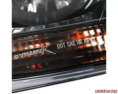 Spec-D Factory Style Headlights w/ Turn Signal Lights (Matte Black Housing/Clear Lens) Volkswagen Jetta | Golf MK5 2005-2010 - LH-GLF05JM-RS