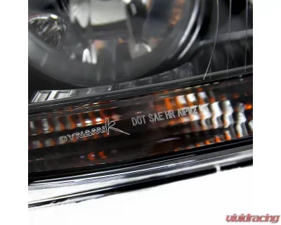 Spec-D Factory Style Headlights w/ Turn Signal Lights (Matte Black Housing/Clear Lens) Volkswagen Jetta | Golf MK5 2005-2010 - LH-GLF05JM-RS