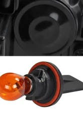 Spec-D Factory Style Headlights w/ Turn Signal Lights (Matte Black Housing/Clear Lens) Volkswagen Jetta | Golf MK5 2005-2010                                     - LH-GLF05JM-RS - Image 9
