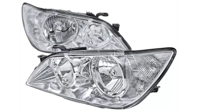 Spec-D Factory Style Crystal Headlights (Chrome Housing/Clear Lens) Lexus IS300 2001-2005                                     - LH-IS30001-RS - Image 10