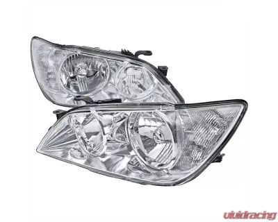 Spec-D Factory Style Crystal Headlights (Chrome Housing/Clear Lens) Lexus IS300 2001-2005 - LH-IS30001-RS