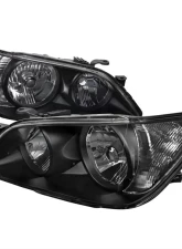 Spec-D Factory Style Crystal Headlights (Matte Black Housing/Clear Lens) Lexus IS300 2001-2005                                     - LH-IS30001JM-RS - Image 8