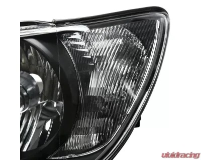 Spec-D Factory Style Crystal Headlights (Matte Black Housing/Clear Lens) Lexus IS300 2001-2005 - LH-IS30001JM-RS