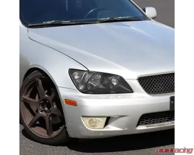 Spec-D Factory Style Crystal Headlights (Matte Black Housing/Clear Lens) Lexus IS300 2001-2005 - LH-IS30001JM-RS