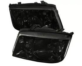 Spec-D Factory Style Headlights (Chrome Housing/Smoke Lens) Volkswagen Jetta 1999-2005