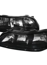 Spec-D Factory Style Headlights (Matte Black Housing/Clear Lens) Chevrolet Malibu | Classic | Oldsmobile Cutlass 1997-2005                                     - LH-MBU97JM-RS - Image 10