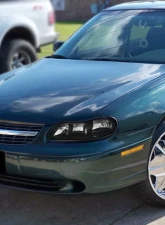 Spec-D Factory Style Headlights (Matte Black Housing/Clear Lens) Chevrolet Malibu | Classic | Oldsmobile Cutlass 1997-2005                                     - LH-MBU97JM-RS - Image 10