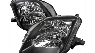 Spec-D Factory Style Headlights (Matte Black Housing/Clear Lens) Honda Prelude 1997-2001                                     - LH-PL97JM-ABM - Image 10