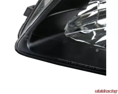 Spec-D Factory Style Headlights (Matte Black Housing/Clear Lens) Honda Prelude 1997-2001 - LH-PL97JM-ABM