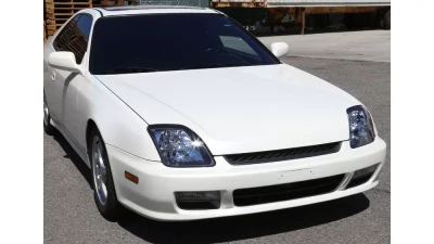 Spec-D Factory Style Headlights (Matte Black Housing/Clear Lens) Honda Prelude 1997-2001                                     - LH-PL97JM-ABM - Image 9