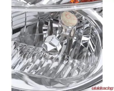 Spec-D OEM Replacement Headlights (Chrome Housing/Clear Lens) Subaru Impreza 2002-2003 - LH-WRX02-ABM
