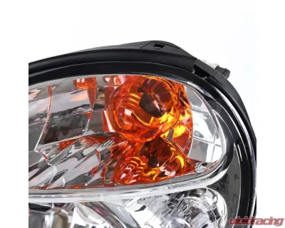 Spec-D OEM Replacement Headlights (Chrome Housing/Clear Lens) Subaru Impreza 2002-2003 - LH-WRX02-ABM