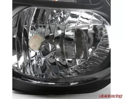 Spec-D OEM Replacement Headlights (Matte Black Housing/Clear Lens) Subaru Impreza 2002-2003 - LH-WRX02JM-ABM