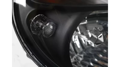 Spec-D OEM Replacement Headlights (Matte Black Housing/Clear Lens) Subaru Impreza 2002-2003                                     - LH-WRX02JM-ABM - Image 3