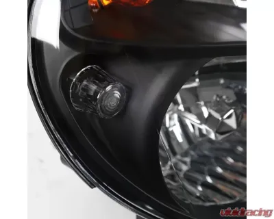 Spec-D OEM Replacement Headlights (Matte Black Housing/Clear Lens) Subaru Impreza 2002-2003 - LH-WRX02JM-ABM