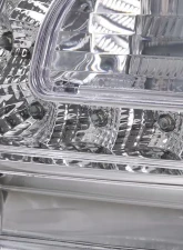 Spec-D Projector Headlights w/ LED Light Strip & Turn Signal Lights (Chrome Housing/Clear Lens) Chrysler 300 2005-2010                                     - LHP-30005-V2-TM - Image 6