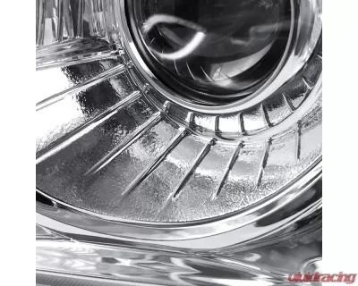 Spec-D Projector Headlights w/ LED Light Strip & Turn Signal Lights (Chrome Housing/Clear Lens) Chrysler 300 2005-2010 - LHP-30005-V2-TM