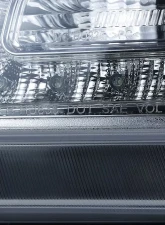 Spec-D Projector Headlights w/ LED Light Strips (Chrome Housing/Clear Lens) Chrysler 300 2005-2010                                     - LHP-300C05-TM - Image 7