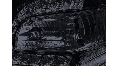 Spec-D Projector Headlights w/ LED Light Strip (Glossy Black Housing/Smoked Lens) Chrysler 300 | 300C 2005-2010                                     - LHP-300C05G-TM - Image 6