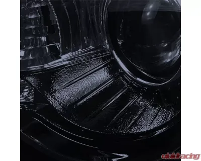 Spec-D Projector Headlights w/ LED Light Strip (Glossy Black Housing/Smoked Lens) Chrysler 300 | 300C 2005-2010 - LHP-300C05G-TM