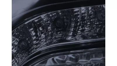 Spec-D Projector Headlights w/ LED Light Strip (Glossy Black Housing/Smoked Lens) Chrysler 300 | 300C 2005-2010                                     - LHP-300C05G-TM - Image 9