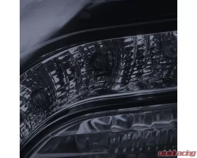 Spec-D Projector Headlights w/ LED Light Strip (Glossy Black Housing/Smoked Lens) Chrysler 300 | 300C 2005-2010 - LHP-300C05G-TM