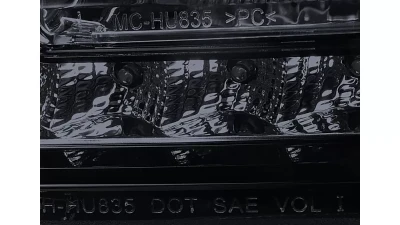 Spec-D Projector Headlights w/ LED Light Strip (Glossy Black Housing/Smoked Lens) Chrysler 300 | 300C 2005-2010                                     - LHP-300C05G-TM - Image 10